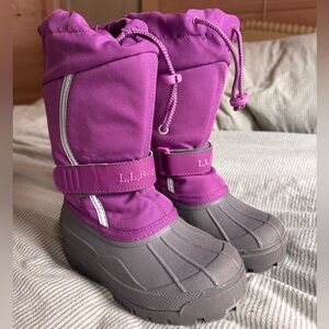 LL Bean Kids Snow Boots Size 11